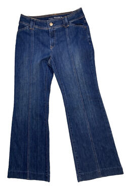 Chicos Jeans Womens Size 00 (US 2) Platinum Trouser High Rise Classic Blue Denim